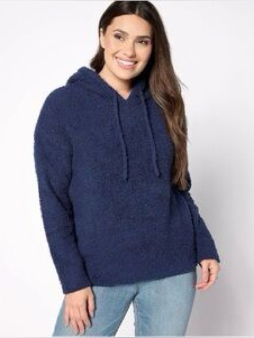 torrid Dark Navy Knit Hooded Pullover